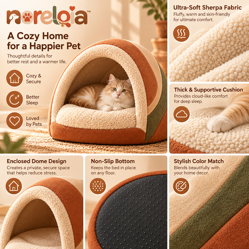 Arched Pet Cave Bed — view 2