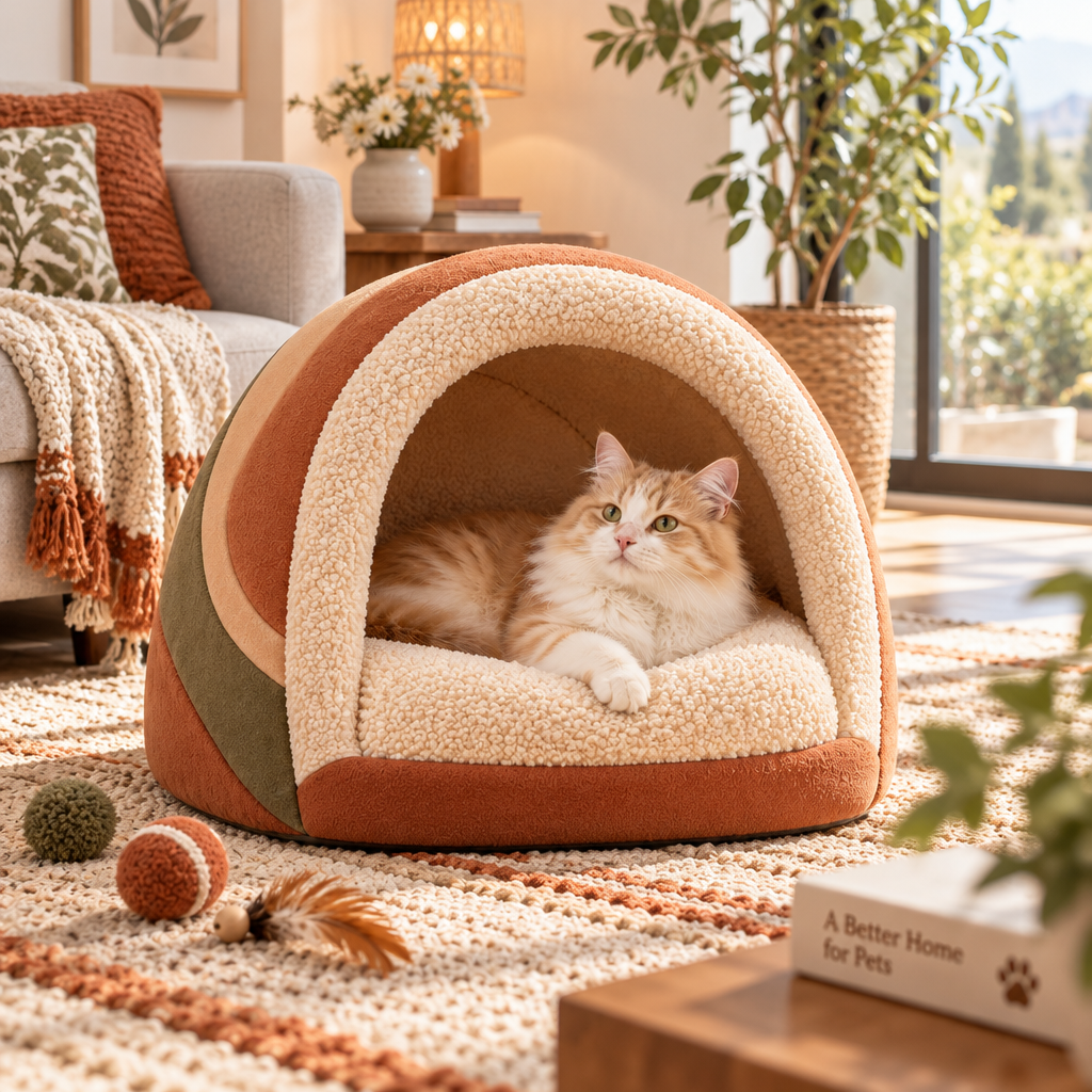 Arched Pet Cave Bed — view 3