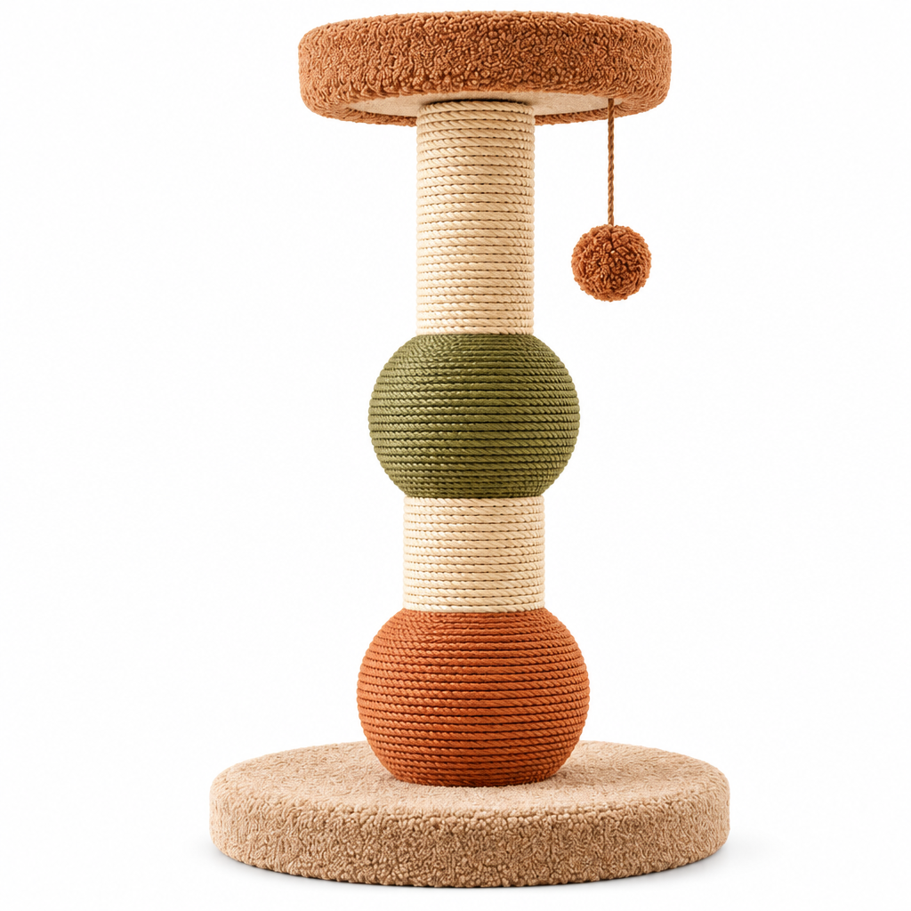 Sculptural Cat Scratching Column — view 3