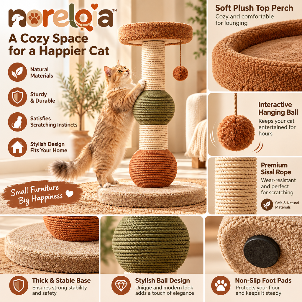 Sculptural Cat Scratching Column — view 5