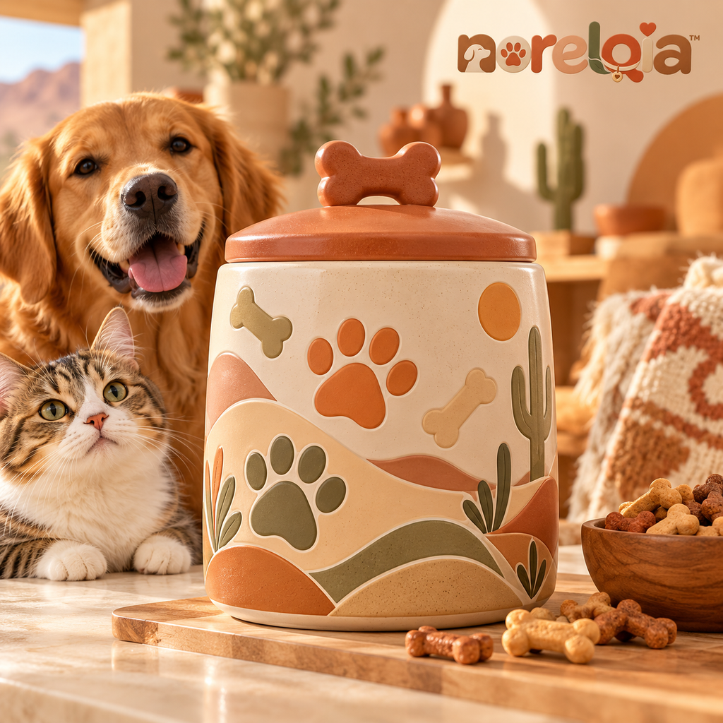 Decorative Pet Treat Canister — view 1