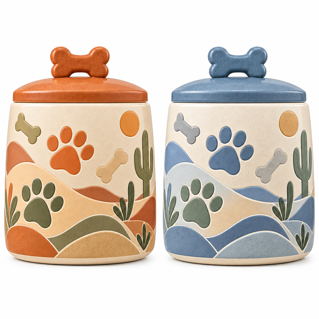 Decorative Pet Treat Canister — view 3