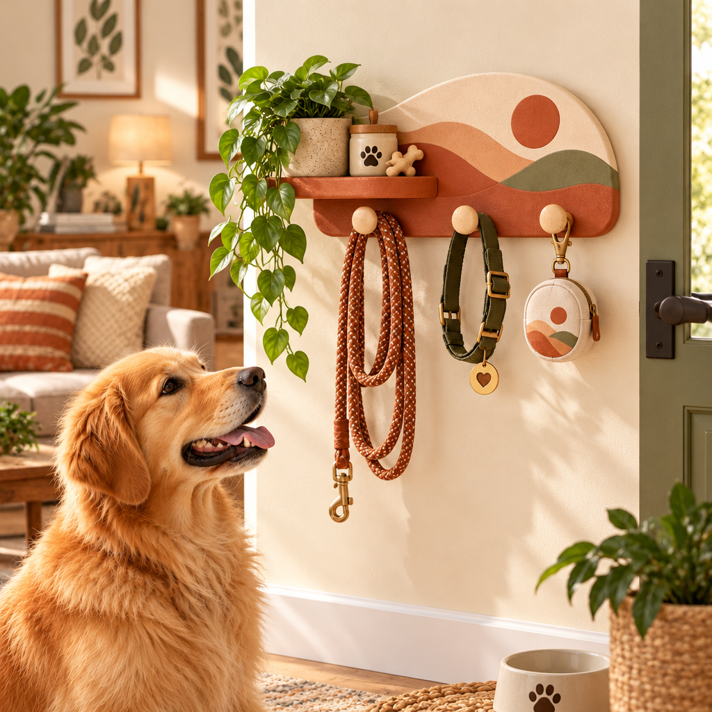 Wall-Mounted Leash Station — view 2